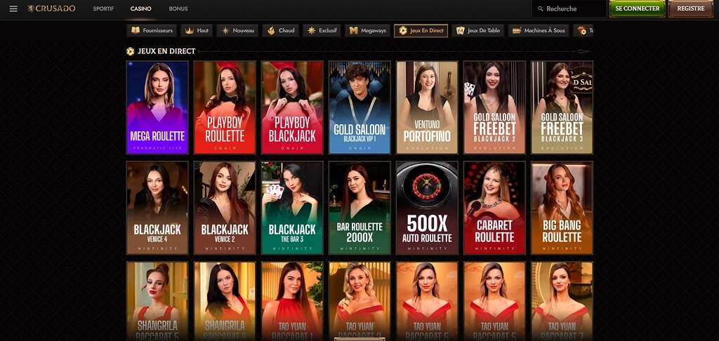Jeux de casino Crusado