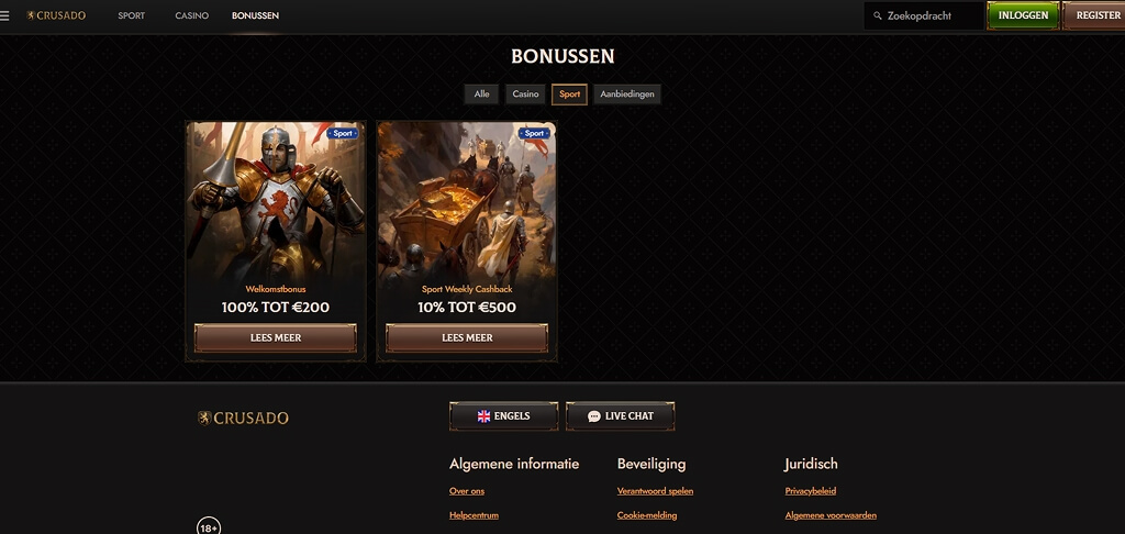Promotie van het Crusado Casino