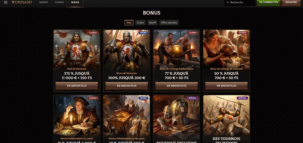 Promotions au casino Crusado